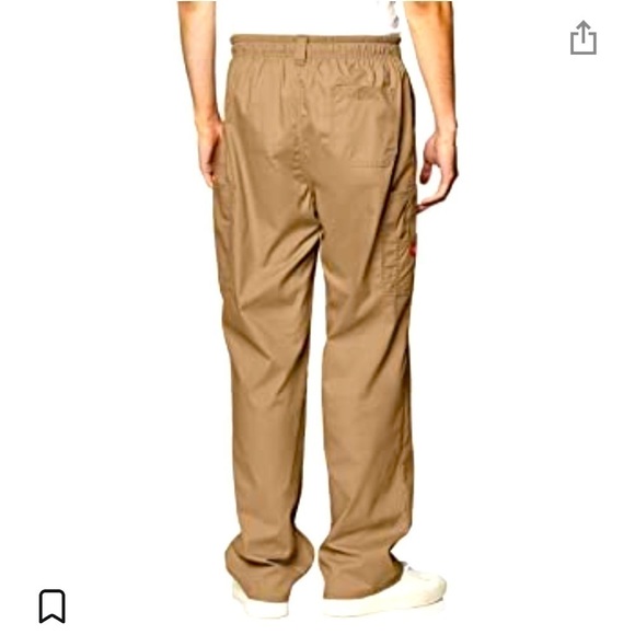 𝅺dickies Unisex Khaki Scrub Pants 4XL NWT - Picture 2 of 6
